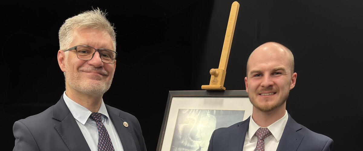 prof. Krzysztof Korotkich i Karol Zimnoch