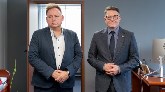 prof. PhDr. Peter Kónya i prof. Mariusz Popławski