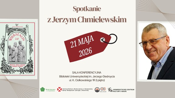 Spotkanie autorskie z Jerzym Chmielewskim, czyli Wierszalin 2.0 w Bibliotece Uniwersyteckiej