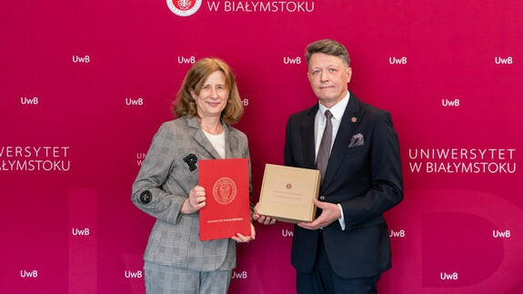 prof. Beata Godlewska-Żyłkiewicz i prof. Mariusz Popławski