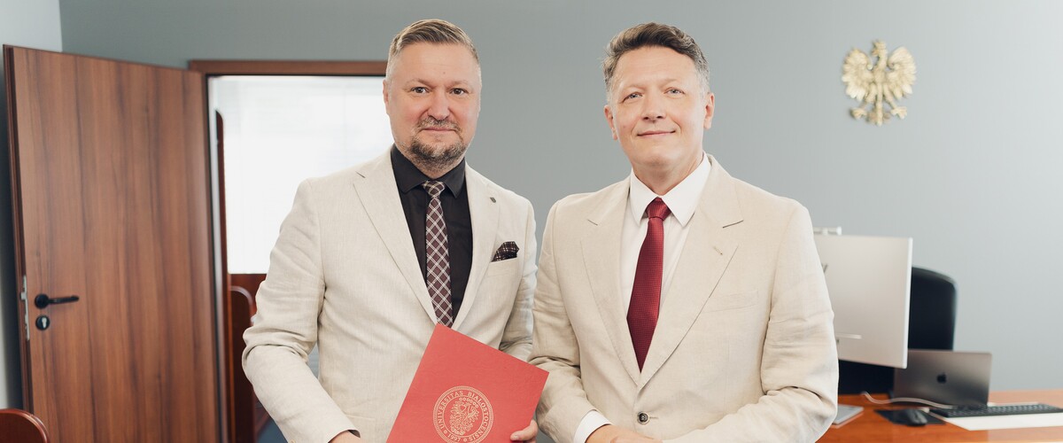 dr hab. Artur Olechno, prof. UwB i prof. Mariusz Popławski