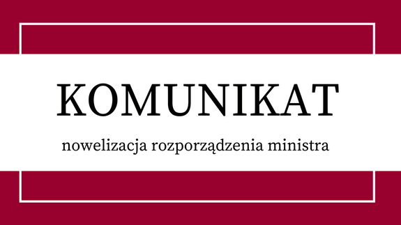 Nowelizacja rozporządzenia z dnia 23 marca 2020 r. 