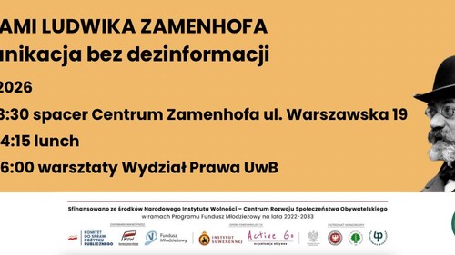 Koło Naukowe Inicjatyw Administracyjnych zaprasza do udziału w projekcie „Śladami Ludwika Zamenhofa - komunikacja bez dezinformacji”