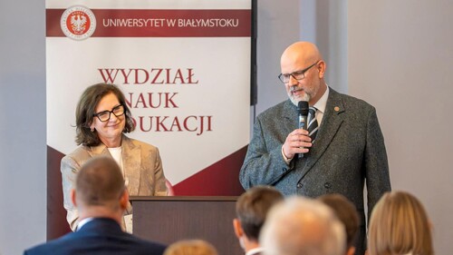 prof. Wioletta Danilewicz i prof. Tomasz Bajkowski