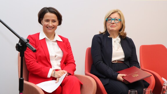 Zastępca dyrektora wykonawczego EUIPO Edyta Demby-Siwek oraz Prezes Urzędu Patentowego RP dr hab. Ewa Skrzydło-Tefelska