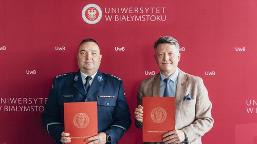insp. Piotr Pogorzelski i prof. Mariusz Popławski
