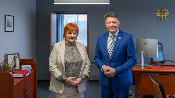 dr Maria Siewko i prof. Mariusz Popławski