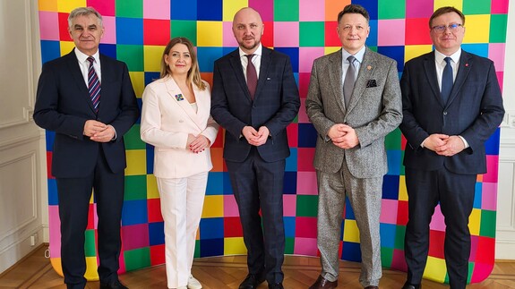 Podlaska delegacja z udziałem rektora UwB na rozmowach w Brukseli