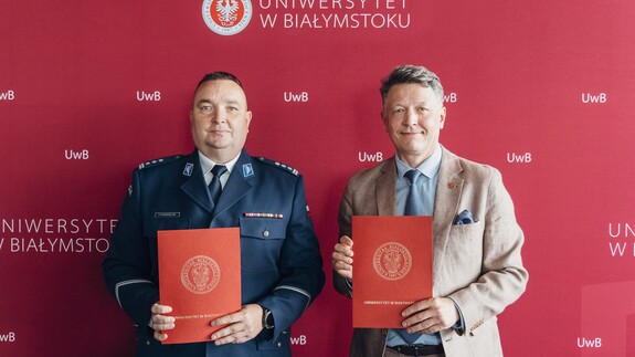 insp. Piotr Pogorzelski i prof. Mariusz Popławski