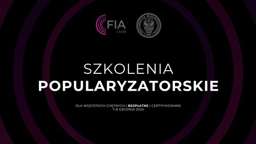 Szkolenia popularyzatorskie - grafika