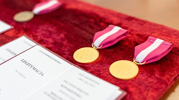 Wręczanie medali za długoletnią służbę na UwB