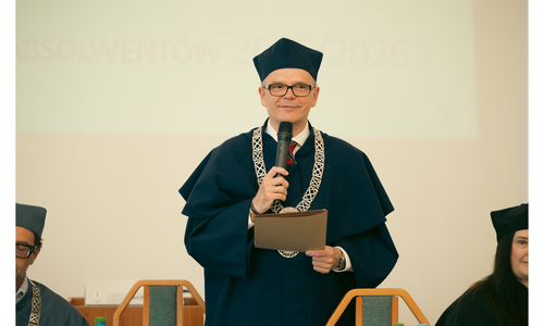 Dyplomatorium Wydziału Ekonomii i Finans&oacute;w UwB - Przemawia prof. dr hab. Robert W. Ciborowski