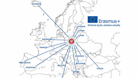 Wyjazdy pracowników w ramach programu Erasmus+