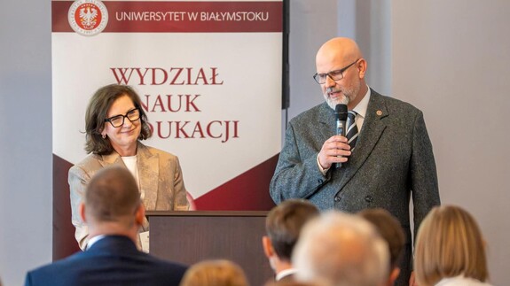 prof. Wioletta Danilewicz i prof. Tomasz Bajkowski