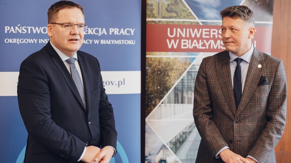 dr Karol Łapiński i prof. Mariusz Popławski