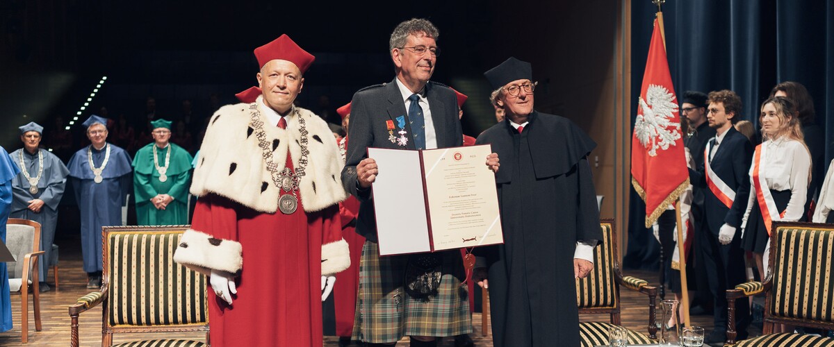 prof. Mariusz Popławski, prof. Robert Frost, prof. Cezary Kuklo