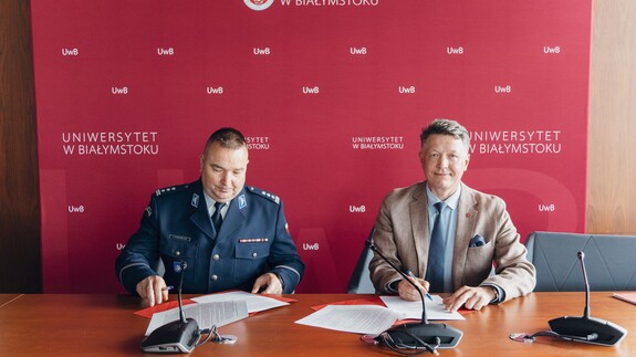 insp. Piotr Pogorzelski i prof. Mariusz Popławski